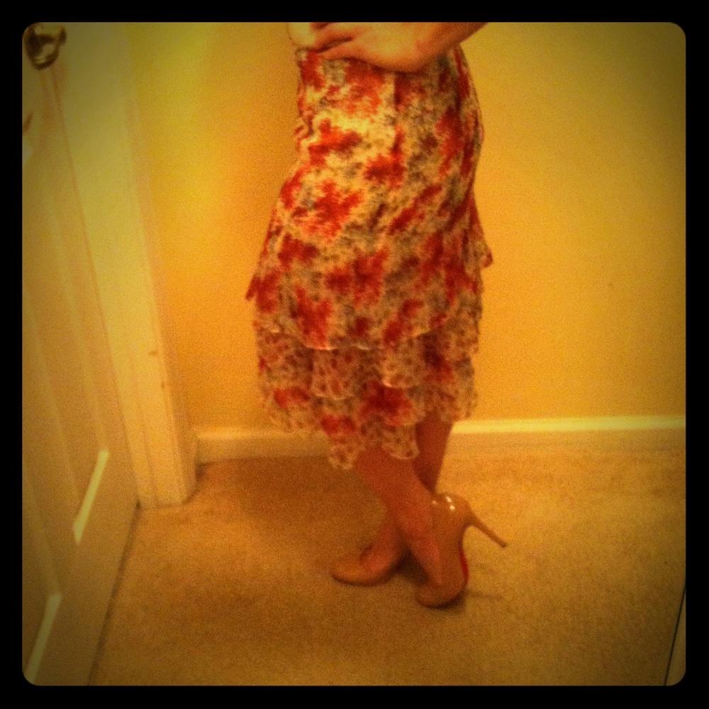 Vintage WorthWear Ruffle Skirt